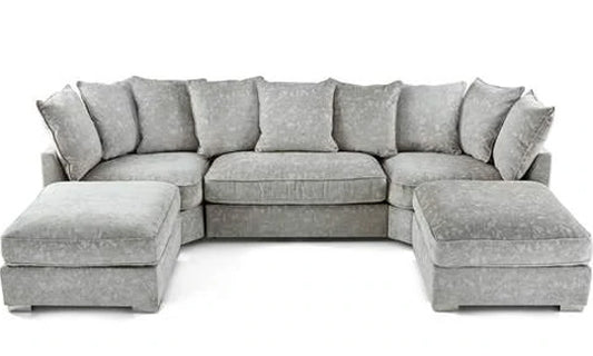 Lux U-Shape Sofa With Scatter Back Cushions